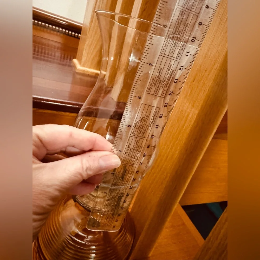Vintage Glass Oil Lamp